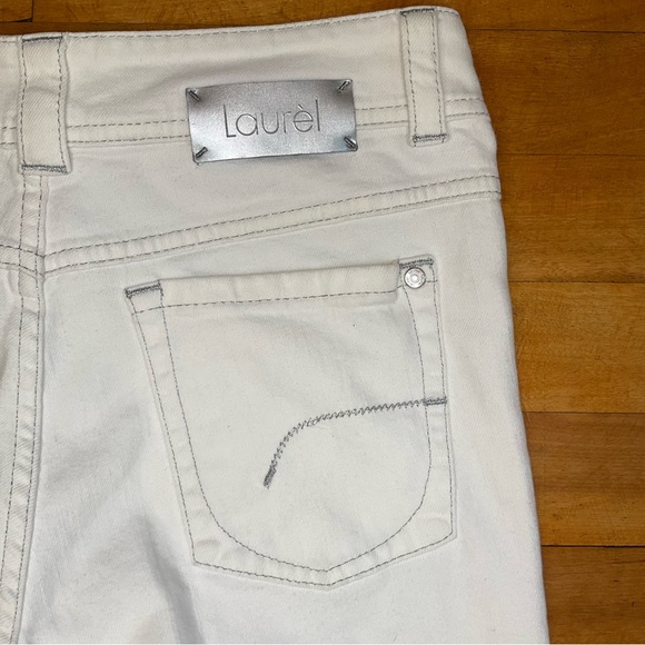 LAURÈL White Straight Leg Jeans - Size 6 (European 36) - Picture 13 of 13
